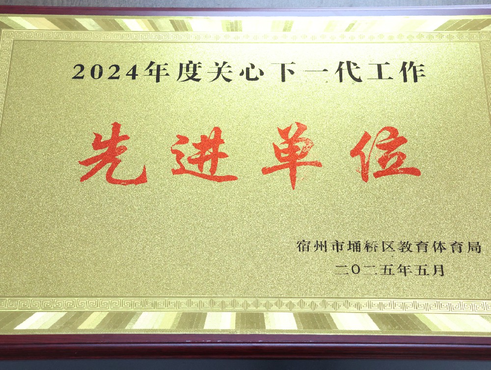 埇桥区关心下一代工作先进单位